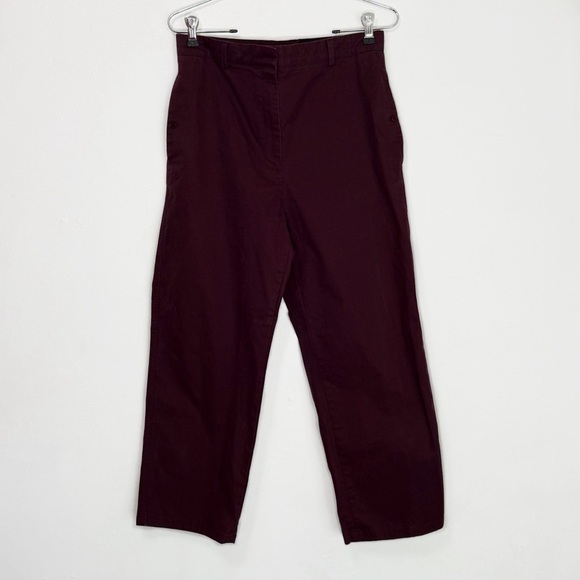 COS Burgundy Trouser Officewear Career Pants size 6 - Picture 2 of 7